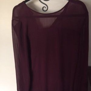 Maroon  Dress